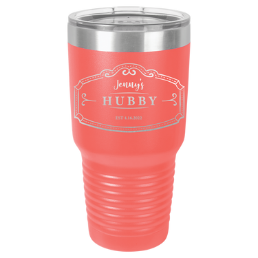 Hubby Anniversary 30oz Ringneck Tumbler